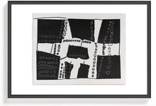 Cargar imagen en el visor de la galería, Arte Abstracto Blanco y Negro Formato A3