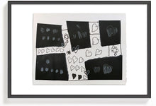 Cargar imagen en el visor de la galería, Arte Abstracto Blanco y Negro Formato A3