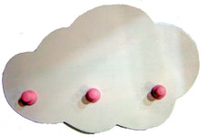 Cargar imagen en el visor de la galería, Perchero Nube en Madera Artesanal – Decoración Solidaria