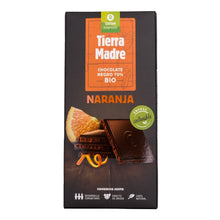 Cargar imagen en el visor de la galería, Tableta chocolate negro 70% naranja bío
