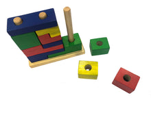 Cargar imagen en el visor de la galería, Juego de Tetris en Madera Artesanal – Regalo Solidario
