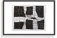 Cargar imagen en el visor de la galería, Arte Abstracto Blanco y Negro Formato A3
