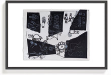 Cargar imagen en el visor de la galería, Arte Abstracto Blanco y Negro Formato A3
