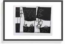 Cargar imagen en el visor de la galería, Arte Abstracto Blanco y Negro Formato A3
