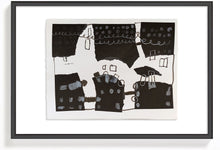 Cargar imagen en el visor de la galería, Arte Abstracto Blanco y Negro Formato A3
