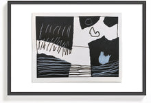 Cargar imagen en el visor de la galería, Arte Abstracto Blanco y Negro Formato A3
