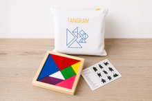 Cargar imagen en el visor de la galería, Tangram de Madera Artesanal – Juego Educativo Solidario
