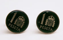 Cargar imagen en el visor de la galería, Gemelos hechos con monedas antiguas
