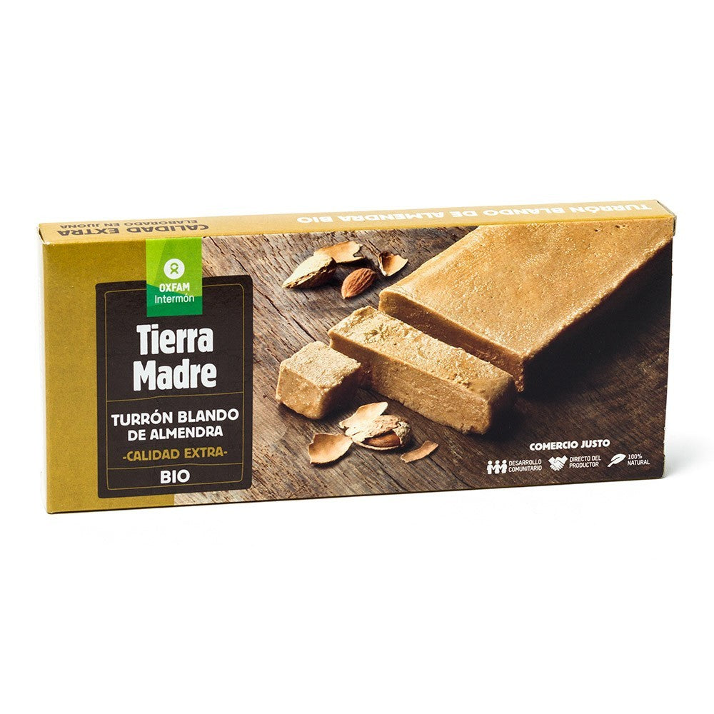 Turrón blando bío con almendras